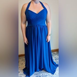 One time used Kennedy Blue bridesmaid dress! Never been hemmed and true to size!